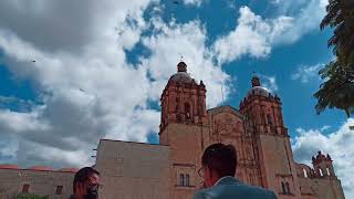 Time-Lapse of Clouds above the Templo de Santo Domingo de Guzmán in Oaxaca, Mexico