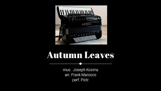 Video-Miniaturansicht von „Autumn Leaves - accordion - arr. F. Marocco“