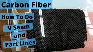 How To Make Part Lines and V Seams in Carbon Fiber Parts