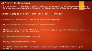 IoT Access Technologies 802.15.4/MOD2/IoT