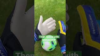 Reviving the worst gloves we could find #shorts #goalkeeper