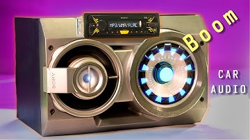 How to Convert a CAR AUDIO Into A Home-theater System - BoomBox
