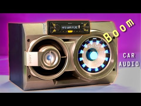 How to Convert a CAR AUDIO Into A Home-theater System - BoomBox