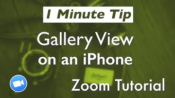 Zoom Tutorial: How To Access Gallery View on an iPhone