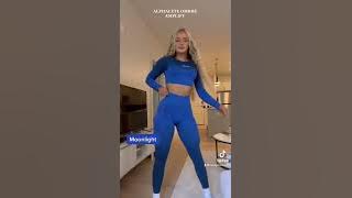 ALPHALETE ombré amplify collection | seamless scrunch leggings try on haul CODE BAILEY #shorts