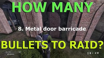 DayZ Base Raiding Barricade Wall Fence Gate Damage Video