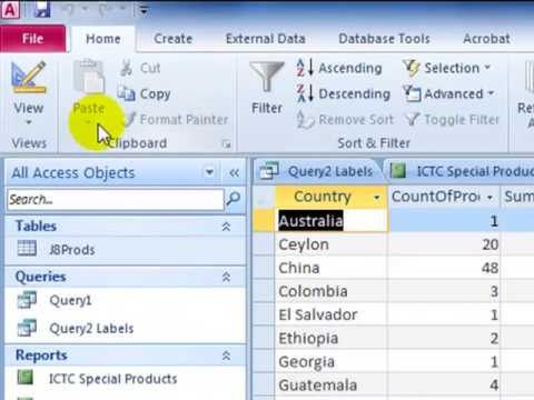 how to create a summary report in access youtube access reports