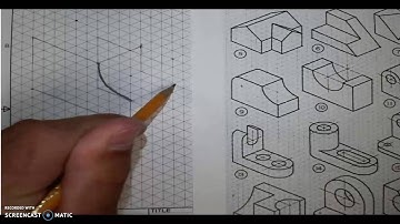 Isometric Sketches - Sketching Arcs - Shape No. 9
