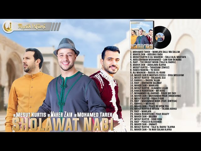 Lagu Sholawat Nabi Merdu - Mohamed Tarek, Maher Zain, Mesut Kurtis - Lagu Religi Islam Populer 2021 class=