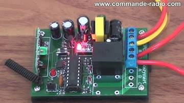 Kit Émetteur Récepteur Radio Fonction Mémoire 3 Modes de Contrôle