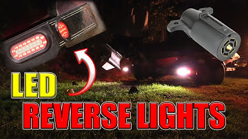 HOW TO: Add LED Reverse Backup Lights to Bass Boat Trailer & Convert From 4 Way to 7 Way