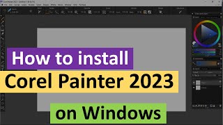 how to install corel painter 2023 on windows