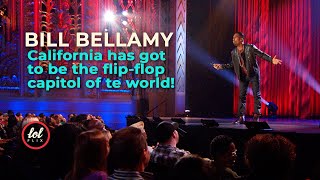 California has got to be the flip-flop capitol of the world 🎤😂👏🏼 Bill Bellamy #comedy
