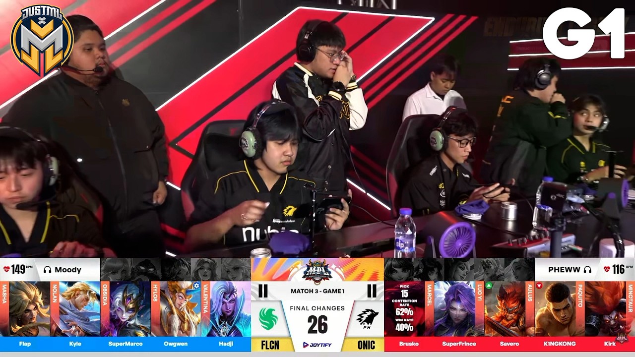 ONIC PH vs TEAM FALCONS | Game 1 | MPL PH S18 | WEEK 6 DAY 2