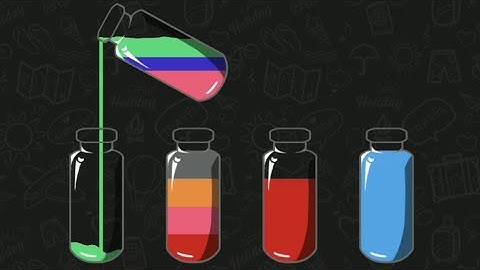 Water sort puzzle level 10 / color matching in bottle level 10