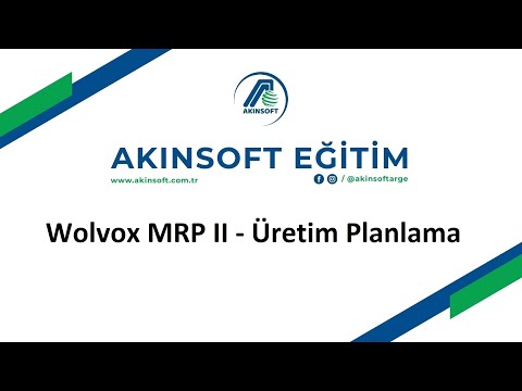 Wolvox MRP II - Üretim Planlama