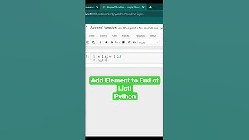 Add Element to End of List! Python #shorts #python #programming #coding
