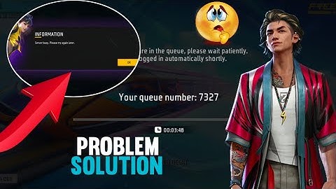 Server Busy Problem Free Fire | Network Connection Error Free Fire | Timeout Problem Free Fire