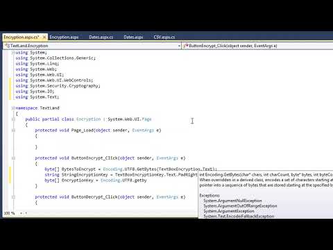 Learn ASP.NET 4.0 Expert Skills Lesson 3-1: Understand cryptography and prepare data for encryption