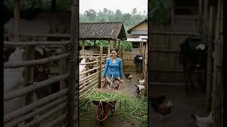 Grace In The Barn Feeding Time