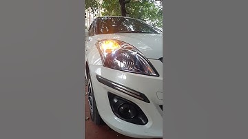 maruti dzire upgraded headlight with LED lights installing #dzire #headlight #shorts #carporium
