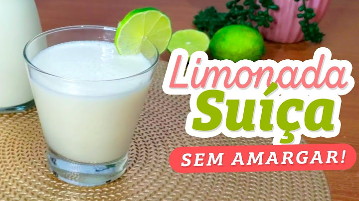 Limonada Suiça SEM AMARGAR com 2 Ingredientes