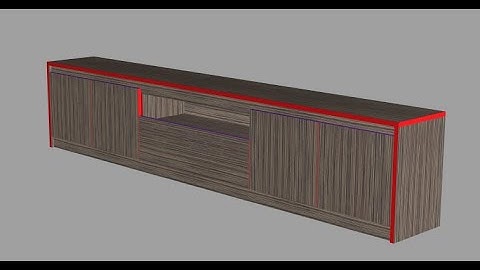 VẼ KỆ TIVI TRÊN PHẦN MỀM SẢN XUẤT NỘI THẤT POLYBOARD BẢN QUYỀN 7.08