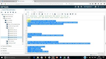 SM 04 Syntax for Multiple SAS macro generation n usage through double ampersand