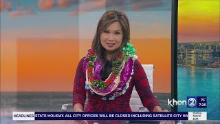Kristine Uyeno says aloha to KHON2