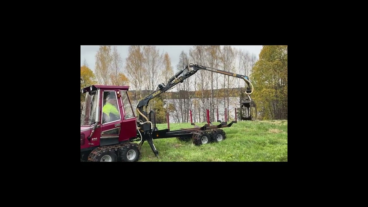 Skotare med kran, flak m.m Alstor 830