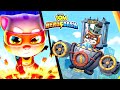 PLAY GAME! THREE 🎮🏃💨Talking Tom Hero Dash All Boss Battle - Gameplay Android iOS
