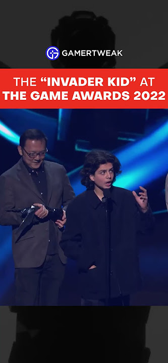 Random kid invades The Game Awards 2022 Best Game speech