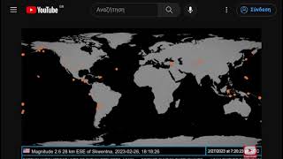 Live earthquake map