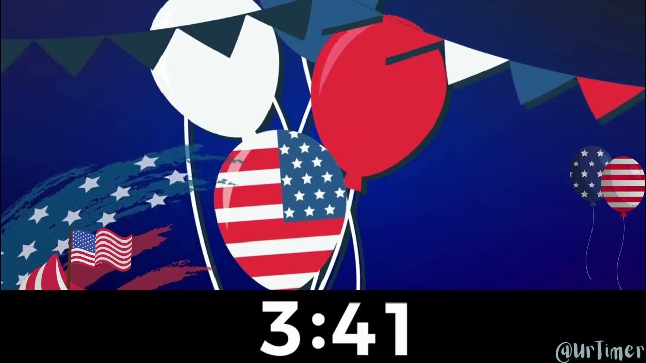 10 Minute Countdown Timer President Day with Calming Patriotic Music! YouTube