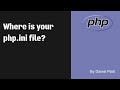 Where is your php.ini file?