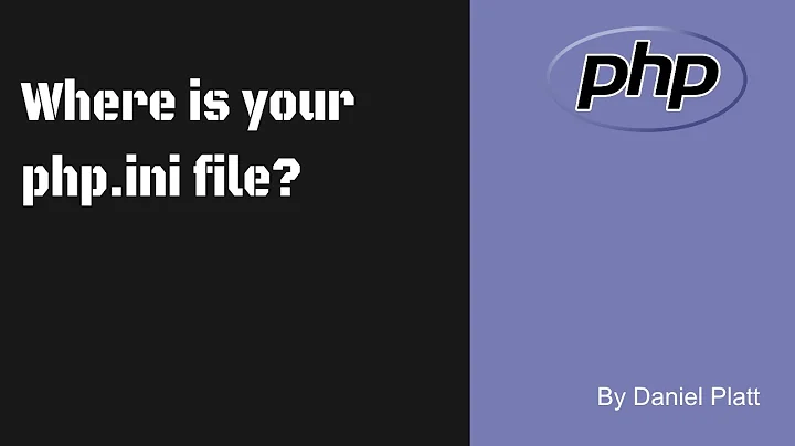 Where is your php.ini file?