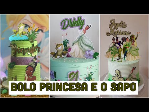 IDEIA DE BOLO NO TEMA A PRINCESA E O SAPO/BOLO A PRINCESA E O SAPO