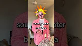 sound of water vs bubble tea! #hyperpop #lgbt #meditationmusic #bubbletea #water #namaste