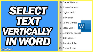 How to Select Text Vertically in Microsoft Word | Fast and easy