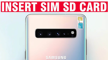 Inserting SIM, microSD Card in Galaxy S10 / S10+