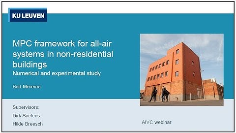 Implementation of a MPC for an all-air system in an educational building (Bart Merema, KU Leuven)