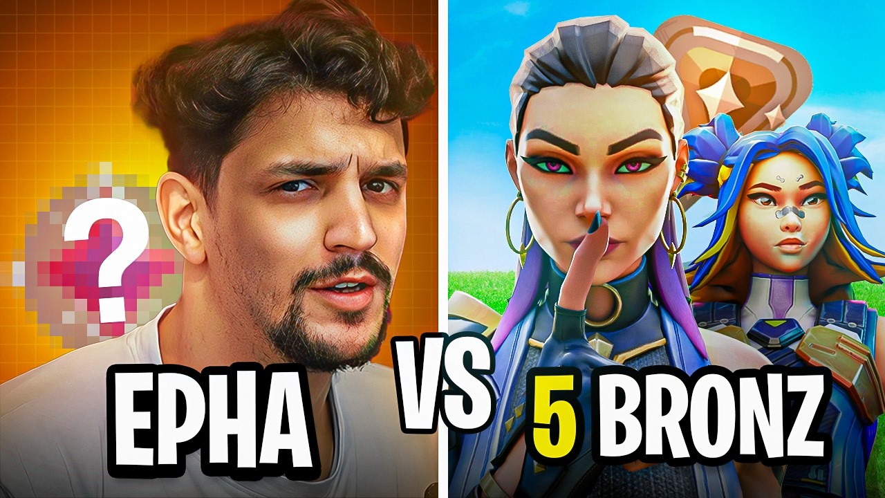 EPHA SADECE WAYLAY OYNAYARAK 5 BRONZA KARŞI VS ATIYOR! | VALORANT