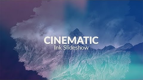 Cinematic // Ink Slideshow (After Effects template)