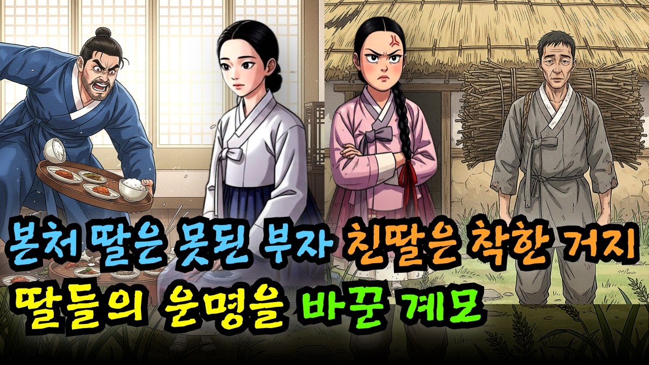 딸들의 운명을 바꿔버린 계모 : 못된 부자에는 본처 딸을, 착한거지에게는 친 딸을 시집보내다 | 야담유랑단 - 충청도 은진편 2 | 야담 민담 오디오북 수면동화 옛날이야기 전설