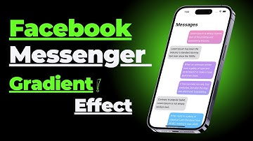 Facebook Messenger Gradient Effect - SwiftUI