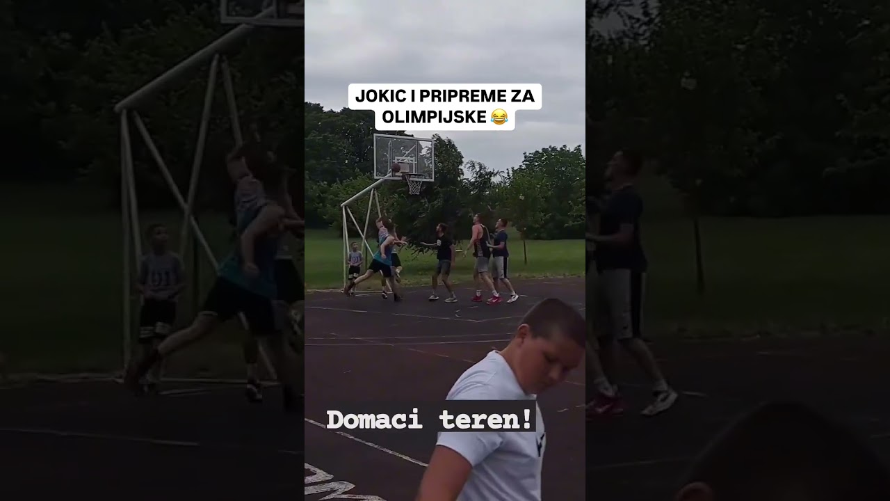 Nikola Jokic Playing Pick Up Basketball in Serbia  #nba