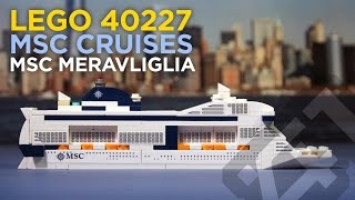 LEGO 40227 - MSC Meraviglia Cruise Ship (2016) - Stop Motion Build