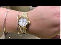 18k Yellow Gold Ladies President Rolex With Diamond Dial