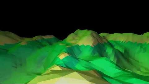 Simple procedurally generated terrain in software 3d engine Part 2