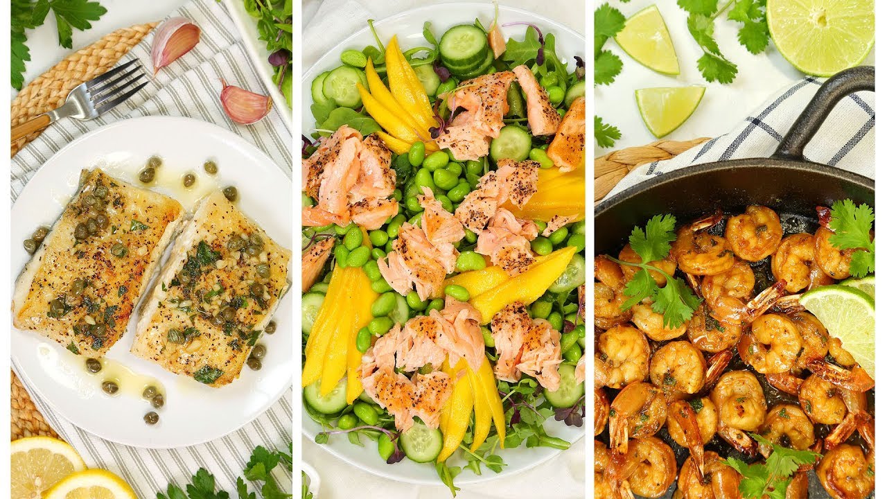 3 Easy Fish & Seafood Recipes | Healthy Meal Plans 2020 | The Domestic Geek